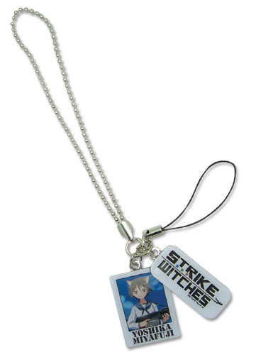 Strike Witches Yoshika And 501St St Cell Phone Charm, an officially licensed product in our Strike Witches Costumes & Accessories department.