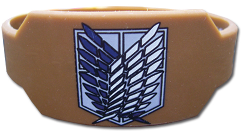 Attack On Titan - Scout Regiment Pvc Wristband, an officially licensed product in our Attack On Titan Wristbands department.