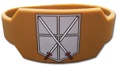 Attack On Titan - Cadet Corps Pvc Wristband, an officially licensed product in our Attack On Titan Wristbands department.