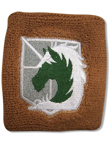 Attack On Titan Military Police Brigade Emblem Wristband, an officially licensed product in our Attack On Titan Wristbands department.