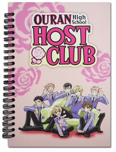 Ouran High School Host Club Group Notebook, an officially licensed product in our Ouran High School Host Club Stationery department.
