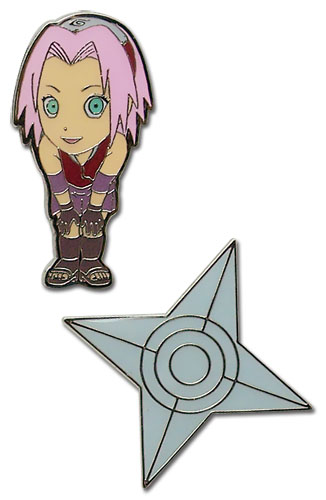 Naruto Shippuden Sd Sakura Pin Set, an officially licensed product in our Naruto Shippuden Pins & Badges department.