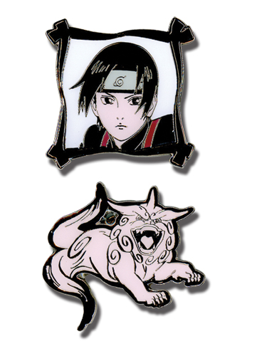 Naruto Shippuden Shishi Sai Metal Pin Set, an officially licensed product in our Naruto Shippuden Pins & Badges department.