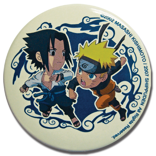 Naruto Shippuden Sakuke & Naruto Button, an officially licensed product in our Naruto Shippuden Buttons department.