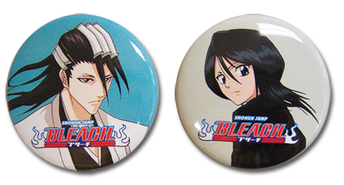 Bleach Kuchuki Brother And Sister Pin Set, an officially licensed product in our Bleach Pins & Badges department.