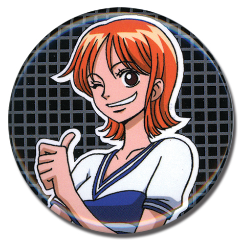 One Piece Nami Button, an officially licensed product in our One Piece Buttons department.