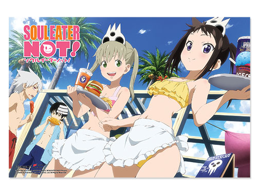 Soul Eater Not - Beach Paper Poster, an officially licensed product in our Soul Eater Not! Posters department.