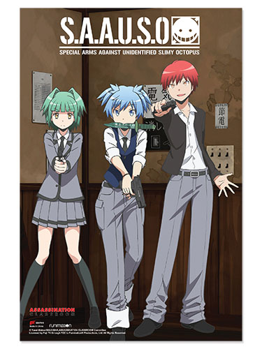 Assassination Classroom - S.A.A.U.S.O. Paper Poster, an officially licensed Assassination Classroom product at B.A. Toys.