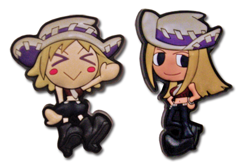 Soul Eater Thompson Sisters Pvc Pin Set, an officially licensed product in our Soul Eater Pins & Badges department.
