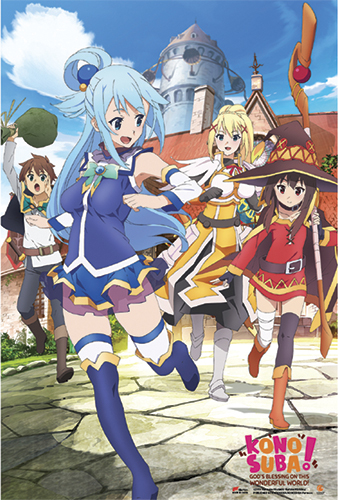 Konosuba - Key Visual Paper Poster, an officially licensed product in our Konosuba Posters department.
