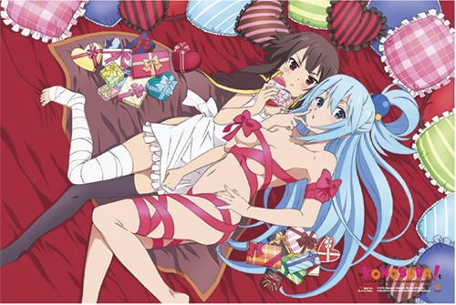 Konosuba - Valentine Paper Poster, an officially licensed product in our Konosuba Posters department.