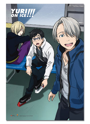 Yuri!!! On Ice - Ice Skating Group Paper Poster, an officially licensed product in our Yuri!!! On Ice Posters department.