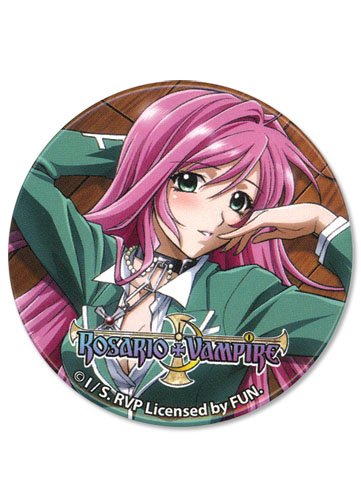 Rosario Vampire Moka Button, an officially licensed product in our Rosario Vampire Buttons department.