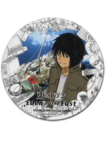 Eden Of The East Akira Button, an officially licensed product in our Eden Of The East Buttons department.