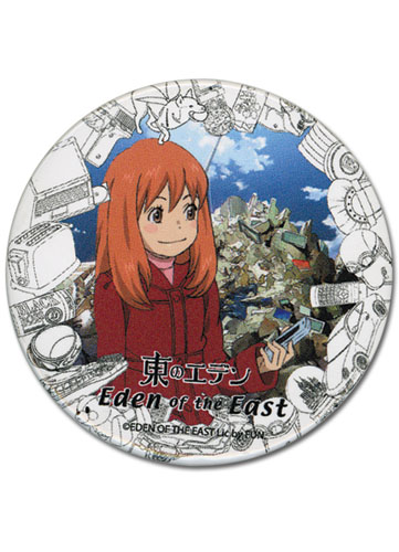 Eden Of The East Morimi Button, an officially licensed product in our Eden Of The East Buttons department.