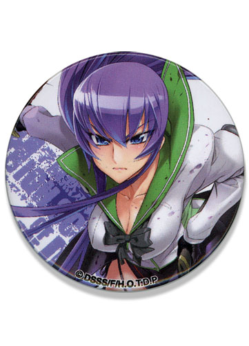 High School Of The Dead Saeko Button, an officially licensed product in our Everything Else Buttons department.