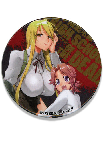 High School Of The Dead Shizuka & Alice Button, an officially licensed product in our Everything Else Buttons department.