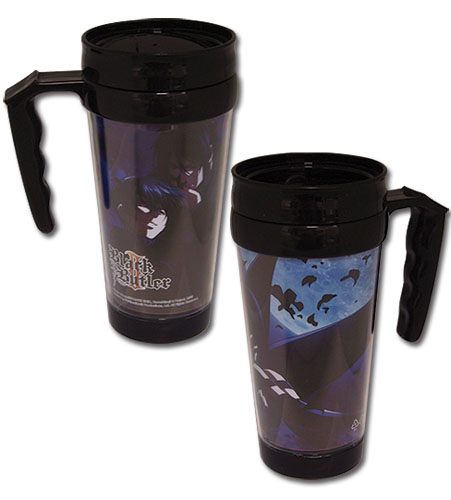 Black Butler 2 - Sebastian And Ciel Tumbler With Handle, an officially licensed product in our Black Butler Mugs & Tumblers department.