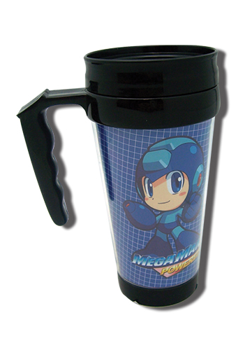 Megaman Powered Up Mega Man Tumbler With Handle, an officially licensed product in our Mega Man Mugs & Tumblers department.