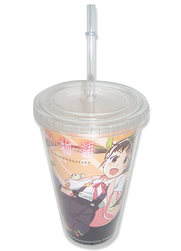 Bakemonogatari Group Tumbler With Lid, an officially licensed product in our Everything Else Mugs & Tumblers department.