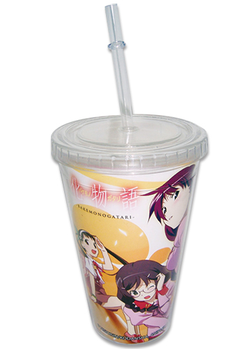 Bakemonogatari Girls Group Tumbler With Lid, an officially licensed Everything Else product at B.A. Toys.