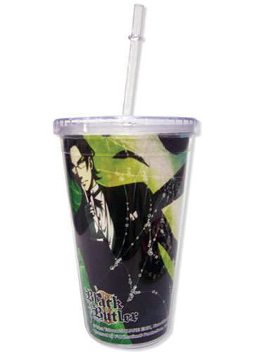 Black Butler 2 Sebastain & Claude Tumbler With Lid, an officially licensed product in our Black Butler Mugs & Tumblers department.