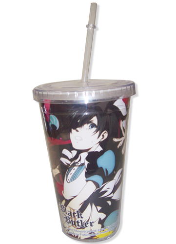 Black Butler 2 Group Tumbler With Lid, an officially licensed Black Butler product at B.A. Toys.