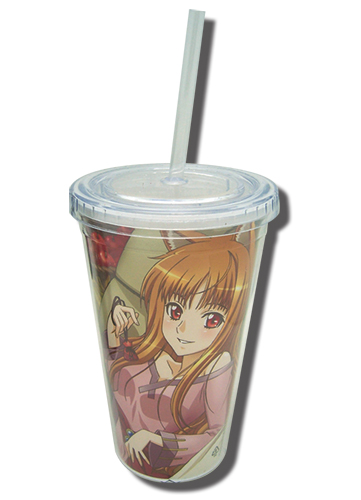 Spice And Wolf Holo Tumbler Wit Lid, an officially licensed product in our Spice & Wolf Mugs & Tumblers department.