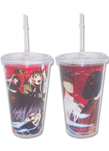 Sword Art Online Group Tumbler With Lid, an officially licensed product in our Sword Art Online Mugs & Tumblers department.