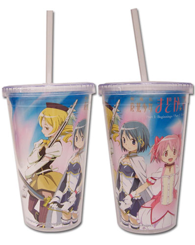 Madoka Magica Movie Magical Girls Line Up Tumbler With Lid, an officially licensed product in our Madoka Magica Mugs & Tumblers department.
