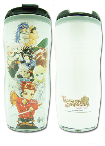 Tales Of Symphonia - Ps2 Keyart 2 Tumbler, an officially licensed product in our Tales Of Symphonia Mugs & Tumblers department.