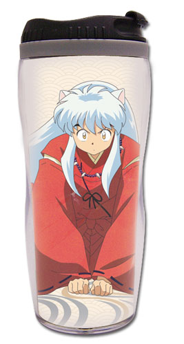 Inuyasha - Crouched Inuyasha Tumbler, an officially licensed product in our Inuyahsa Mugs & Tumblers department.
