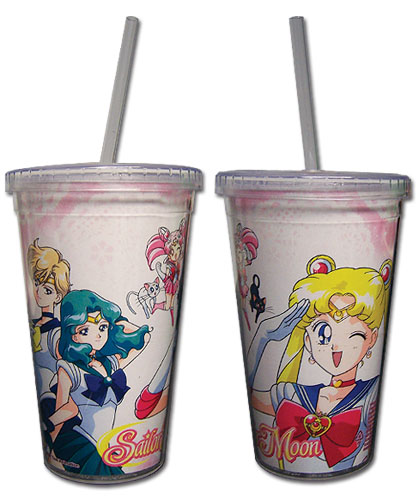 Sailor Moon - Sailor Moon, Chibiusa & Friends Tumbler With Straw Lid, an officially licensed product in our Sailor Moon Mugs & Tumblers department.