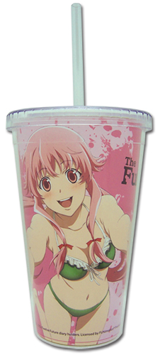 Future Diary - Yuno Tumbler With Lid, an officially licensed product in our Future Diary Mugs & Tumblers department.