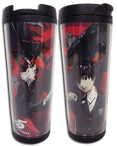 Persona 5 - Protagonist & Arsene Tumbler, an officially licensed product in our Persona Mugs & Tumblers department.