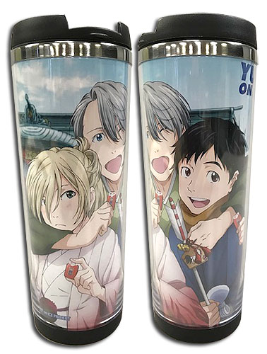 Yuri On Ice!!! - New Year Group Tumbler, an officially licensed product in our Yuri!!! On Ice Mugs & Tumblers department.