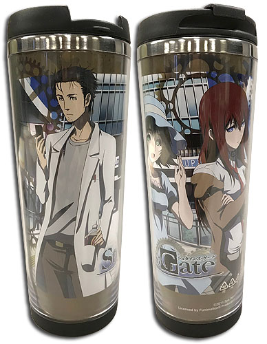 Stein's;Gate - Group 01 Tumbler, an officially licensed product in our Stein;S Gate Mugs & Tumblers department.