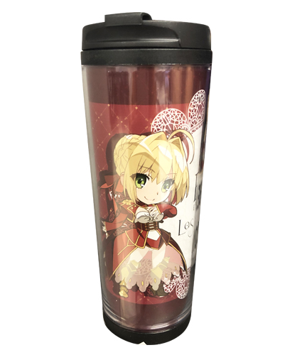 Fate/Extra Last Encore - Saber Sd Red Tumbler, an officially licensed product in our Fate/Zero Mugs & Tumblers department.