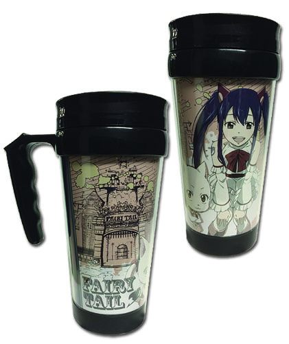 Fairy Tail - Wendy & Carla Tumbler With Handle, an officially licensed product in our Fairy Tail Mugs & Tumblers department.
