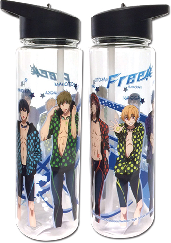 Free! - Group Tritan Water Bottle, an officially licensed product in our Free! Mugs & Tumblers department.