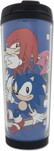 Classic Sonic - Group Tumbler, an officially licensed product in our Sonic Mugs & Tumblers department.