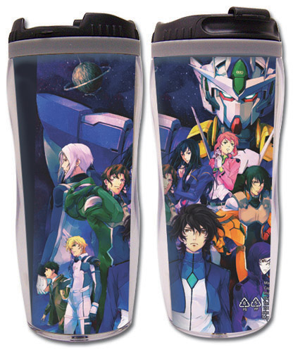 Gundam 00 Movie - Group Tumbler, an officially licensed product in our Gundam 00 Mugs & Tumblers department.