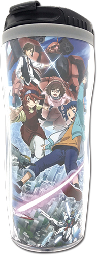 Gundam Build Fighters - Group #1 Tumbler, an officially licensed product in our Gundam Build Fighters Try Mugs & Tumblers department.