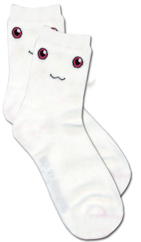 Madoka Magica - Kyubey Face Socks, an officially licensed product in our Madoka Magica Costumes & Accessories department.