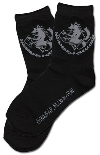 Fullmetal Alchemist Brotherhood - Amerstris Military Emblem Socks, an officially licensed product in our Fullmetal Alchemist Costumes & Accessories department.