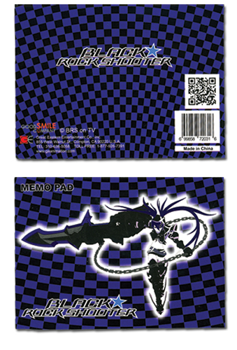Black Rock Shooter Ibrs Memo Pad, an officially licensed product in our Black Rock Shooter Stationery department.