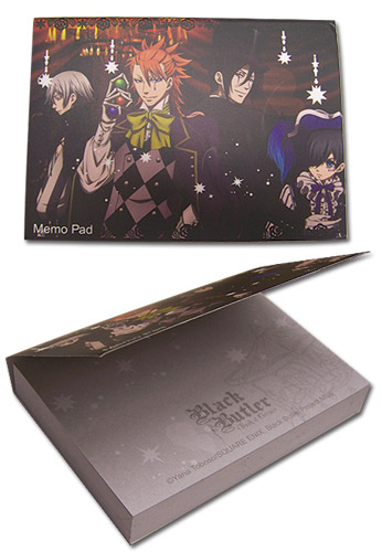 Black Butler Boc - Group Memo Pad, an officially licensed product in our Black Butler Book Of Circus Stationery department.
