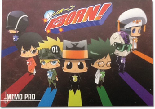 Reborn! - Arcobaleno Memo Pad, an officially licensed product in our Reborn! Stationery department.