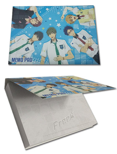Free! - Water With Group Memo Pad, an officially licensed product in our Free! Stationery department.