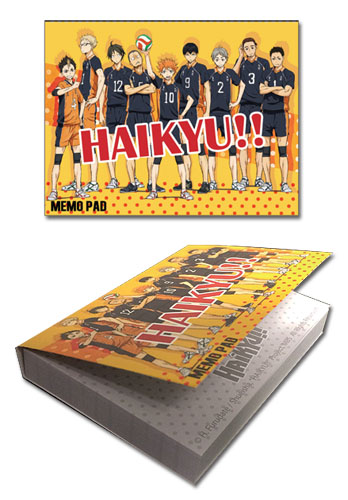 Haikyu!! - Group Memo Pad, an officially licensed product in our Haikyu!! Stationery department.
